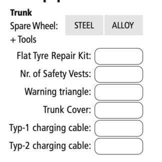 Stickers "Car Equipment Control" - 10 pcs