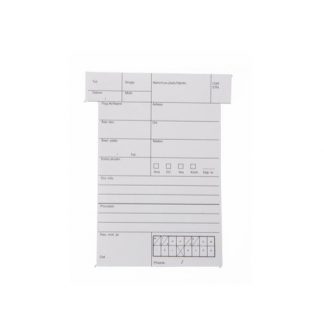 Booking card - white - 100 pcs