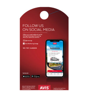 HangTag F44 Avis Preferred Two Sided New Design - 100 pcs