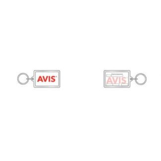 Key ring w/papertag, Avis - 50 pcs